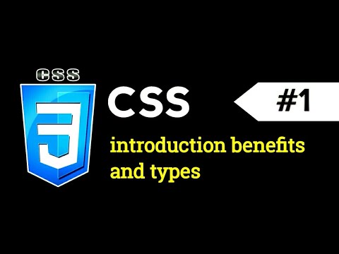 CSS lecture 1 with screen reader. CSS introduction, benefits of CSS and types of CSS.