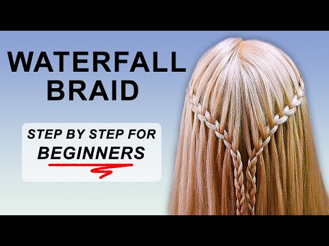 French Waterfall Braid Tutorial for Complete BEGINNER | Step-by-Step Half-Up Hairstyle