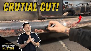 Will it Work? Cutting A Gap After Welding The Rocker & Door Bottom - 1939 Zephyr