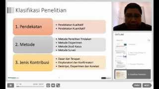 20 Minute Lecture on Research Methodology