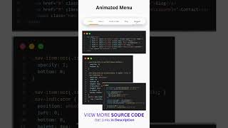 16/100 Html/css/js Animation: How To Create An Engaging Animated Menu 🔥