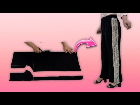 Sew yourself pants with just 1 meter of fabric/No patterns for beginners
