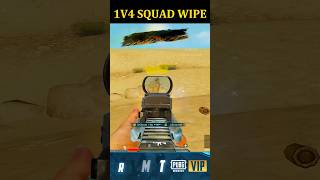 1V4 Squad Wipe #pubgmobile #pubgshorts #pubggameplay