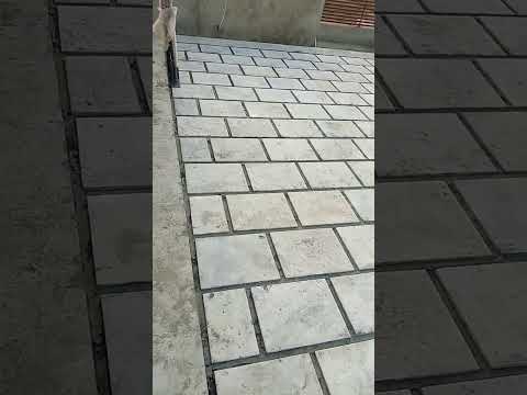 marble installing on roof #tileart #foryoupage