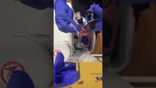 Cleaning my Lumadent loupes #dental #dentalhygiene #dentalequipment #dentalhygienist #shorts