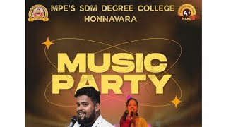 Union Inauguration & Music Party 2025 | SDM Degree College Honnavar