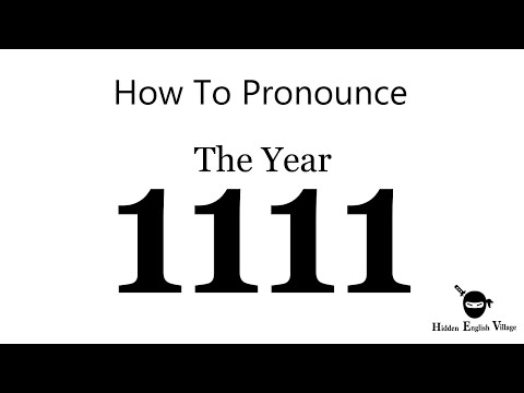 How to pronounce 1111
