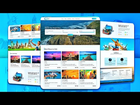 🏝️Complete Responsive Tour and Travel Website using ReactJS and Tailwind CSS || Build and Deploy