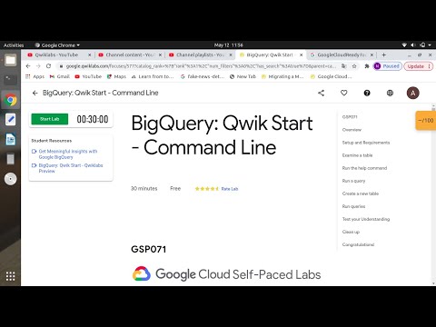 BigQuery: Qwik Start   Command Line  |  GSP071