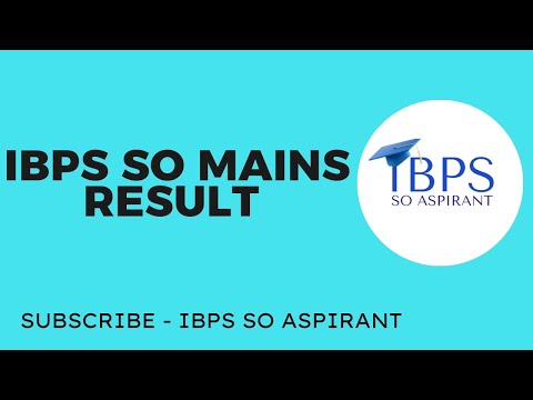 IBPS SO mains result 😔