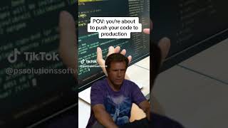 Pushing Code to Production #developermemes #softwaredevelopment #codingmemes #programminglife #funny