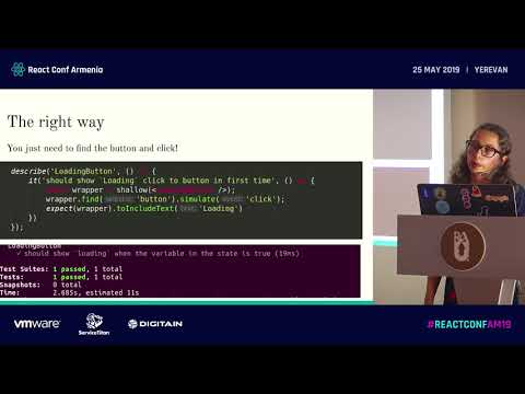 Testing React Ecosystem: Do's and Don'ts by Taguhi Asatryan (Arm) | ReactConfAM19