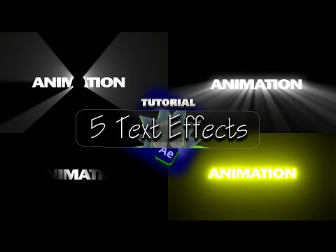 5 Text Effect | After effects