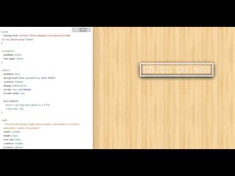 How to Make HTML stopwatch using CSS (Web tutorials / секундомер / уроки по HTML & CSS)