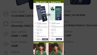 Moto edge 60 fusion vs Realme p3 pro 😲 #techshorts
