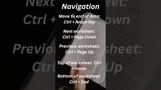 "Excel Navigation HACKS you didn’t know.  #powerbitips #dataanlysis #businessintelligence #exceltips