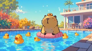 Lofi Hip Hop Mix | Relax in a private retreat🌈 Cute Lofi Chill ~ Chill With My Capybara