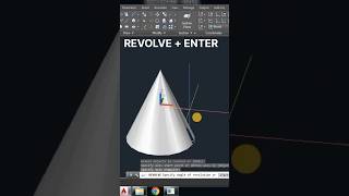 autocad 3d revolve command || smartwork  with autocad #autocad #shorts #trendingshorts