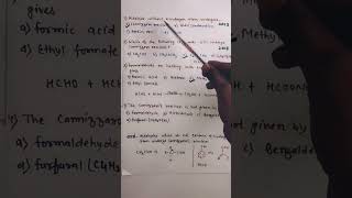 Bihar board VVI objective chemistry Cannizzaro reaction class12th NEET #shorts #bseb #tips #neet