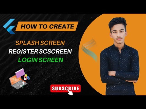 Night Coding with Flutter | Splash, Register & Login UI | #Flutter #LoginUI #RegistrationUI