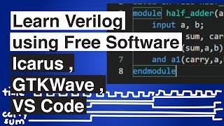 Introduction to Verilog HDL using Free Software Icarus, GTKWave, and VS Code