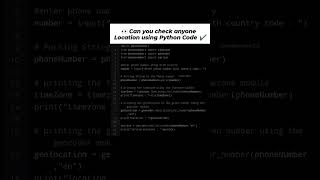 Find Location using Python👍 |Python Knowledge 📑|Tech Knowledge 🔥