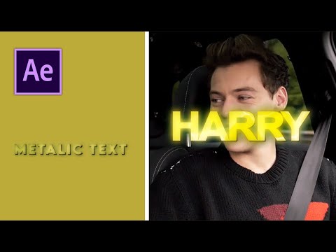metalic text | after effects