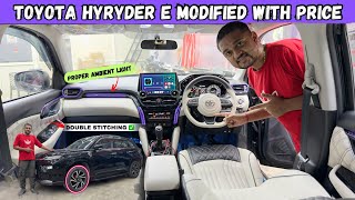 TOYOTA HYRYDER Ultimate Modification with ICE GREY w BLACK🔥 | Most LUXURIOUS INTERIOR | 📞8800591468