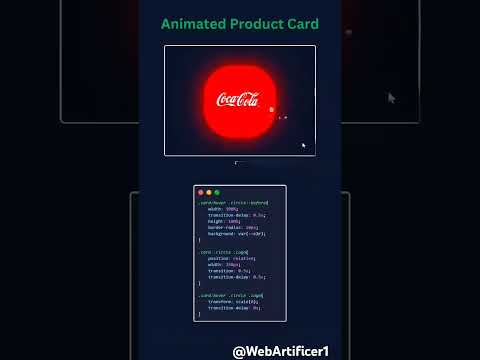 Animated Product Card in Html, Css Shorts #coding #shorts  #programming #viralvideo #webdeveloper