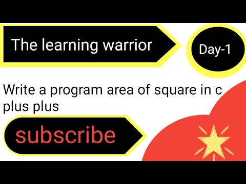 C++ program to find the area of a square #Cppprogramming #cpp