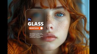 Glass Morphism in Photoshop | Modern UI & Frosted Glass Effect Tutorial