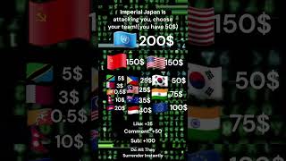 Imperial Japan is Attacking You, Choose Your Team! #shorts