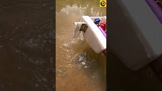 180sh DC motor with diy Rc boat #srituhobby #RC #Boats @sritu_hobby