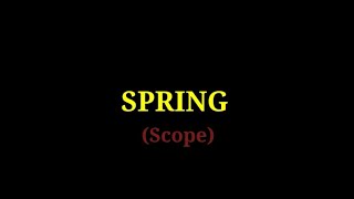 SPRING - 2   Scope(singleton/prototype)