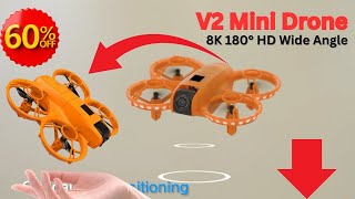 V2 Mini Drone 8K Review | Foldable FPV Drone with 180° HD Camera & WiFi Control 🚀