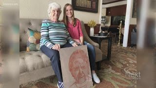 Art students reveal portraits of retirement community residents after months of work
