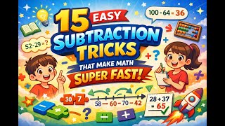 “Struggling With Subtraction?Try These 15 Genius Tricks!" #subtractiontricks  #mentalmath #mathhacks