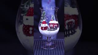 Artistic cocktail ice and snow secret world, the fairy tale world hidden in the wine glass, wish