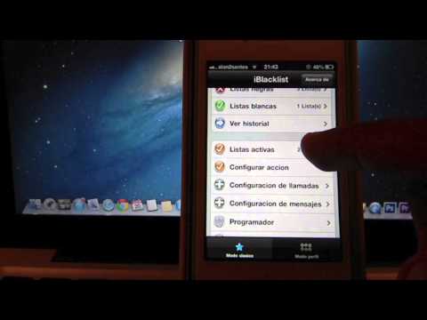 iblacklist iOS 6  y 5 bloquea llamadas y mensajes desde tu iphone crackeado mas review en español