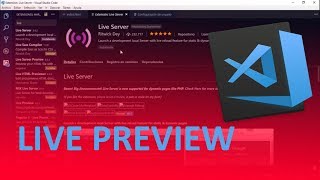 Live Preview in Vs Code | 100% working | 2018
