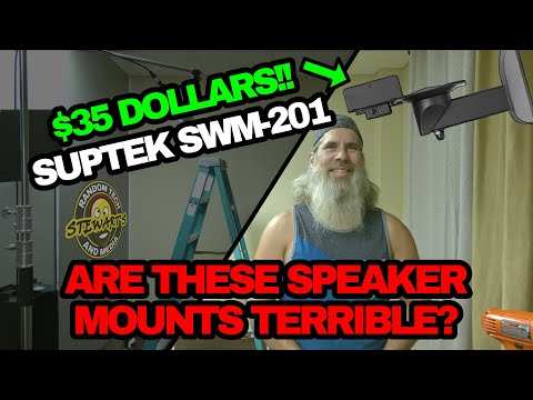 A Quick Install and Review of the Suptek SWM-201 Speaker Wall Mounts