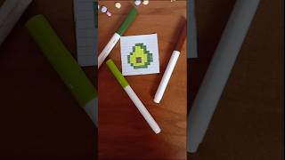 🥑Pixel art idea✨#art #pixelartist #pixelartideas #diy #mini #drawing #draw