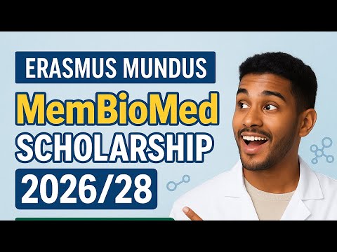 Erasmus Mundus MemBioMed Scholarship 2026/28 | Fully Funded Master’s in Biomedical