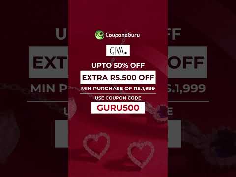Giva Valentine's Day Exclusive Coupons at CouponzGuru #lootdeals #giva #valentinesdaygift