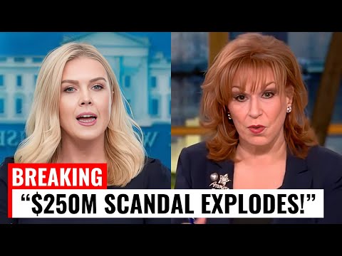Joy Behar DETAINED Attempting to Escape $250M Lawsuit—Karoline Leavitt Responds!