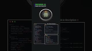 Engine Start Stop Animation 👾👨‍💻 #webdesign #frontend #css #music #shorts #trending #htmlcss #yt