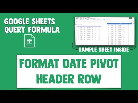 Google Query Formula - Format Dates in PIVOT Table Header