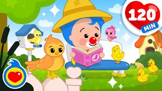 Pajaritos, Pollitos Y Patitos 🦜 Canciones Infantiles Divertidas Sobre Animales (120 Min) | Plim Plim
