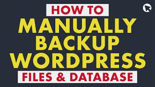How to Manually Backup WordPress Files, Folders, and Databases in Hostinger | No Plugins Needed