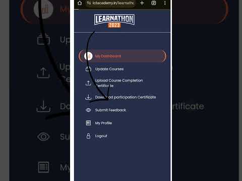 How to download ICT Learnathon 2023 participation certificate #ictacademy #Learnathon #codelearning